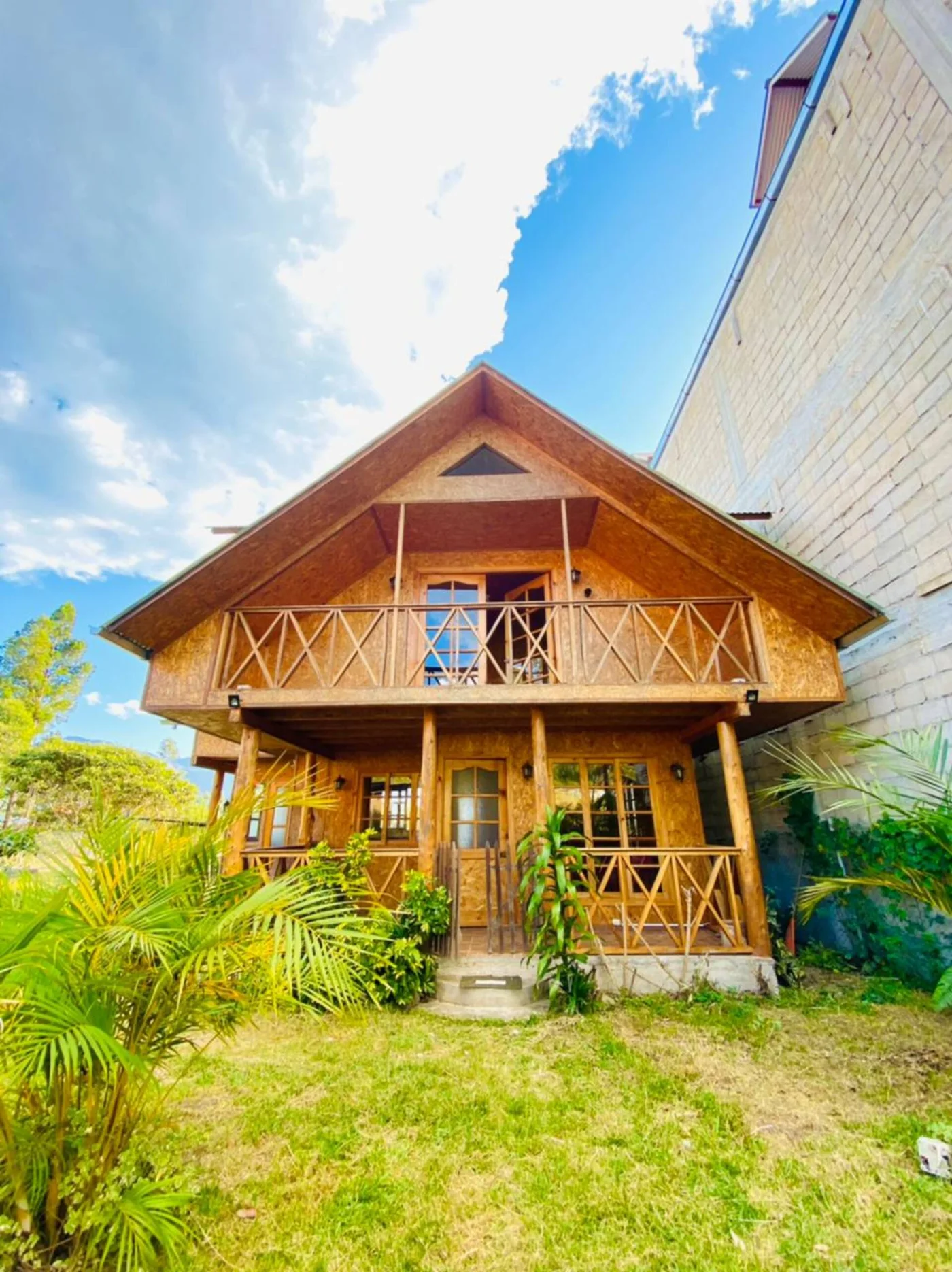 La fachada de madera